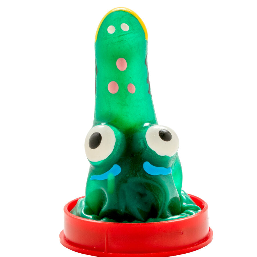 CONDOMERIE - HANDPAINTED NOVELTY CONDOMS CROCODILE MODEL 1 - NOCTURNA DESIRES