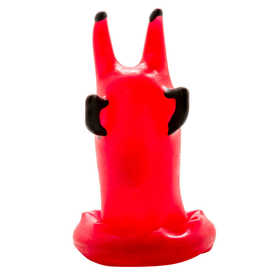 CONDOMERIE - HANDPAINTED NOVELTY CONDOMS RED DEVIL - NOCTURNA DESIRES