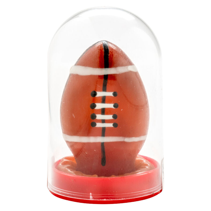 CONDOMERIE - HANDPAINTED NOVELTY CONDOMS RUGBY BALL - NOCTURNA DESIRES