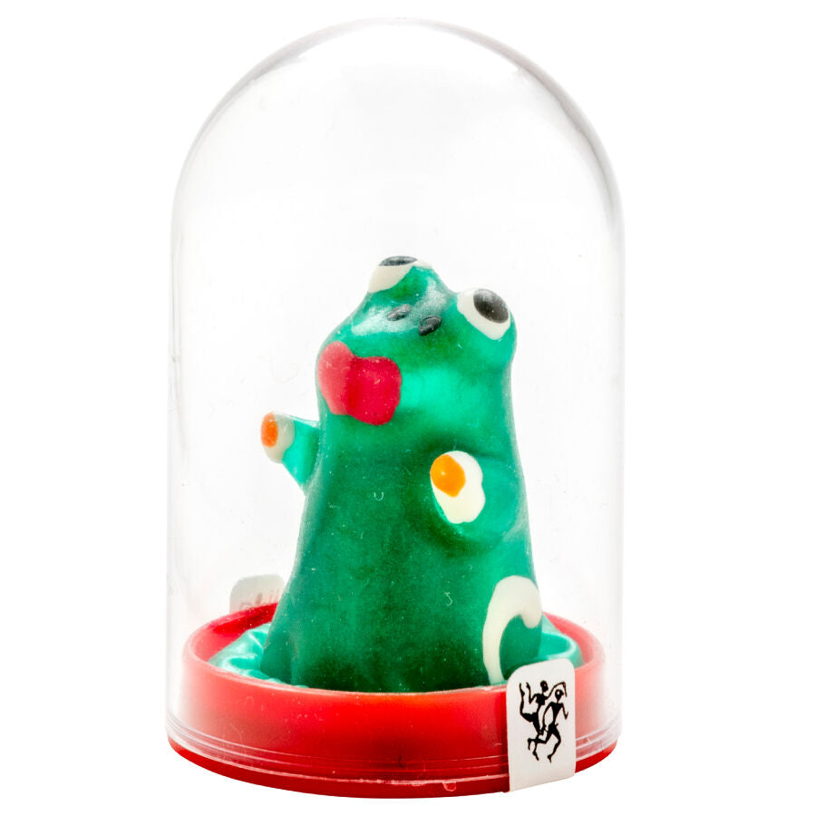 CONDOMERIE - HANDPAINTED NOVELTY CONDOMS FROG MODEL 1 - NOCTURNA DESIRES