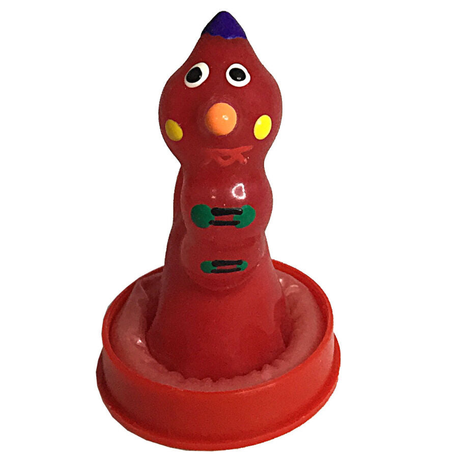 CONDOMERIE - HANDPAINTED NOVELTY CONDOMS WORM - NOCTURNA DESIRES