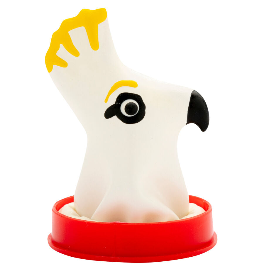 CONDOMERIE - HANDPAINTED NOVELTY CONDOMS PARROT WHITE - NOCTURNA DESIRES