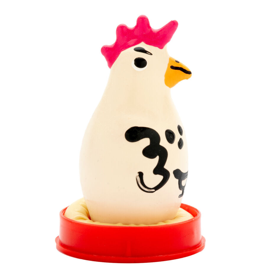 CONDOMERIE - HANDPAINTED NOVELTY CONDOMS COCKY ROOSTER - NOCTURNA DESIRES