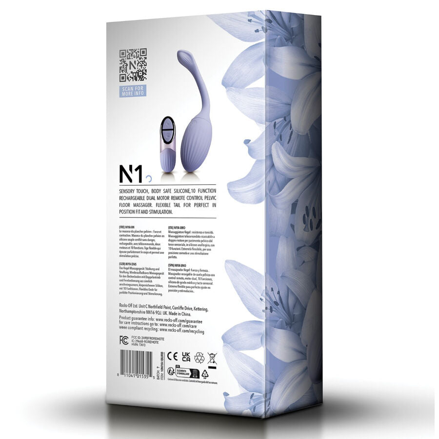 NIYA - N1 KEGEL PELVIC MASSAGER WITH REMOTE CONTROL - NOCTURNA DESIRES