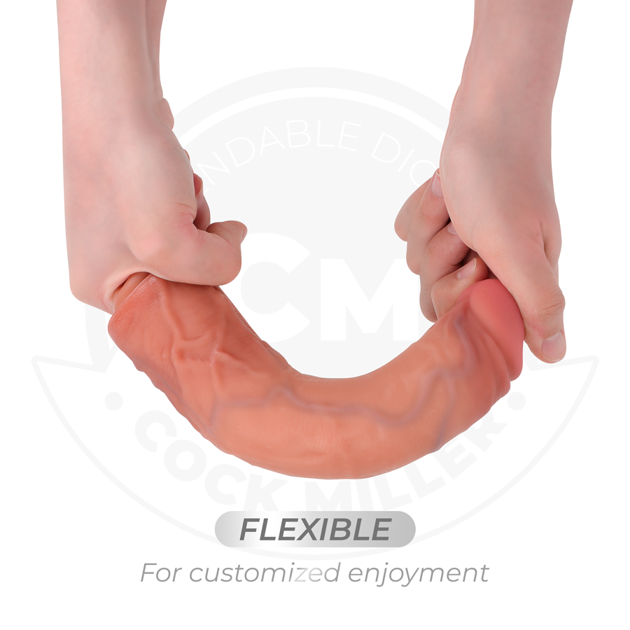 COCK MILLER - REALISTIC DILDO WITH SUCTION CUP AND VIBRATION WITH REMOTE CONTROL 21.5 CM - NOCTURNA DESIRES