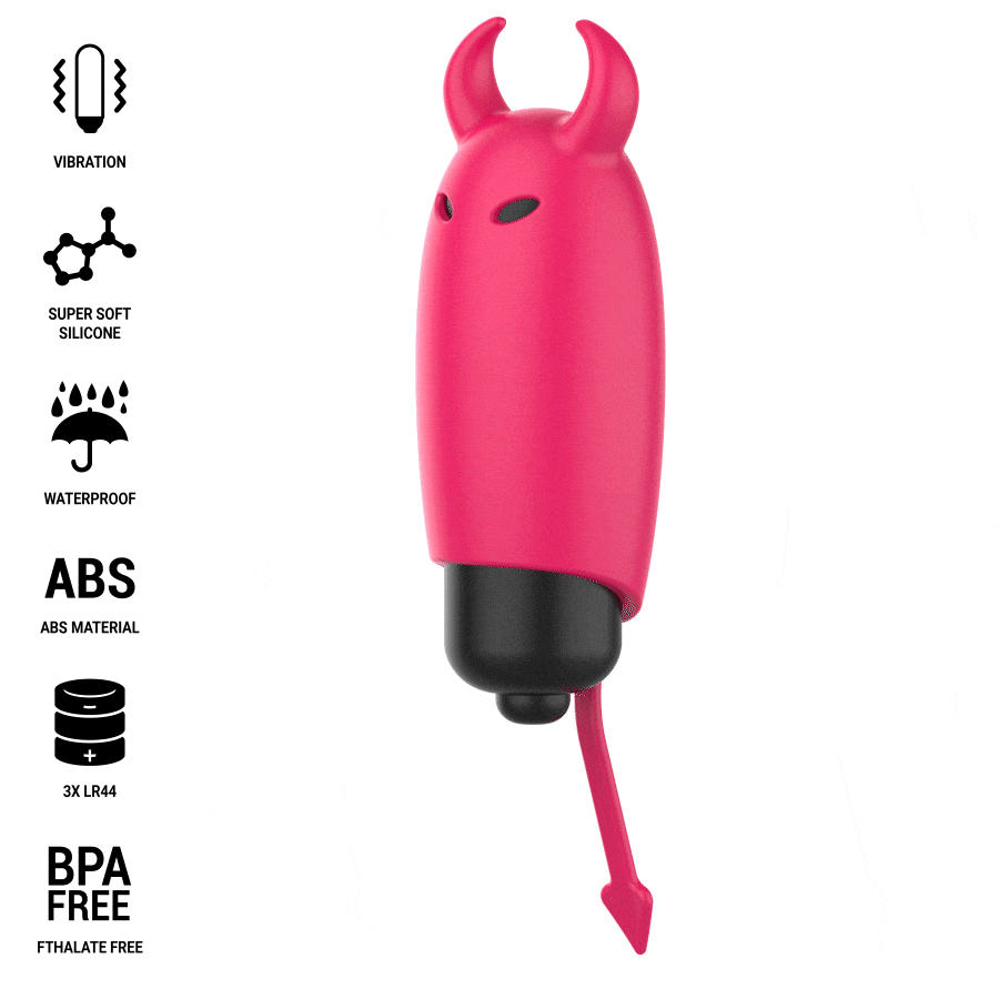 INTENSE - SCARLET VIBRATING BULLET RED DEMON 9.3 X 2.4 CM - NOCTURNA DESIRES