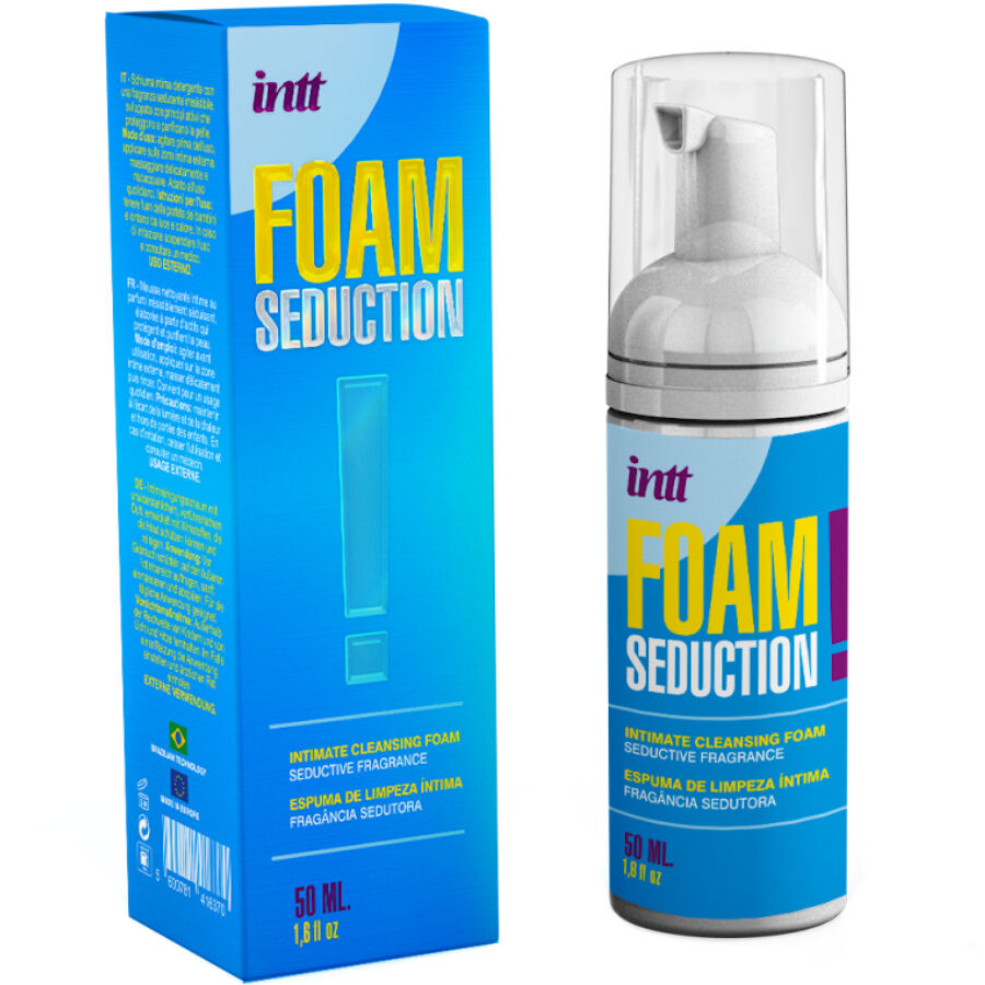 INTT RELEASES - FOAM SEDUCTION INTIMATE CLEANSING FOAM 50 ML - NOCTURNA DESIRES