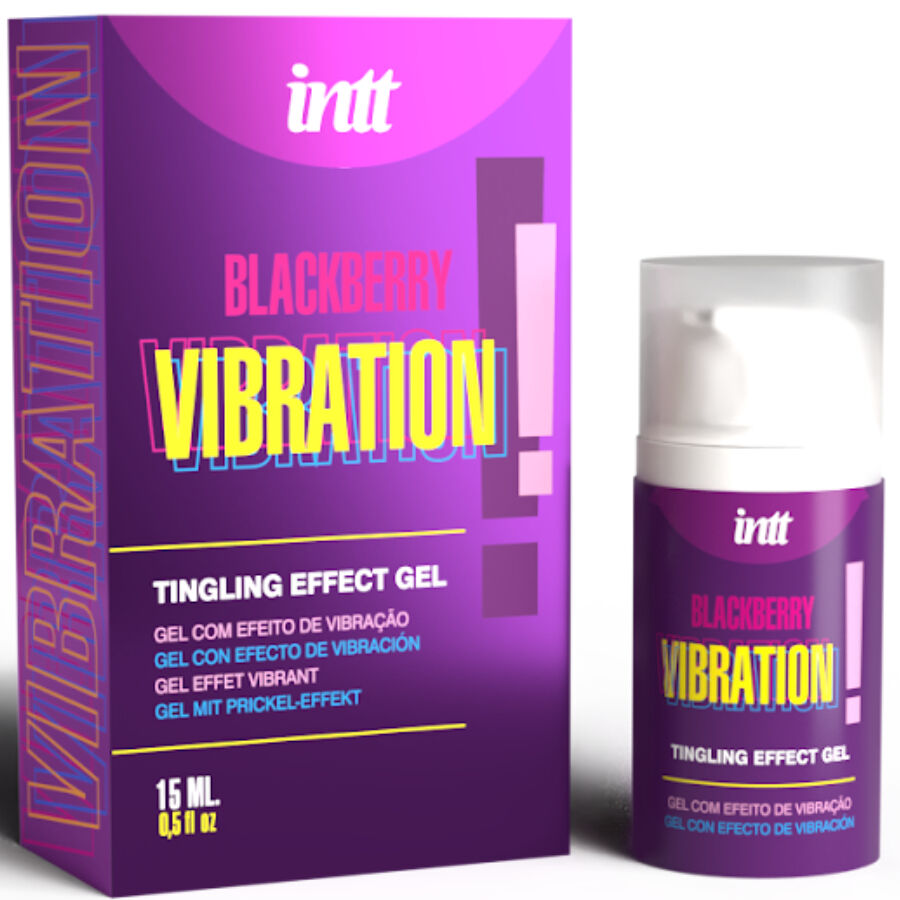INTT RELEASES - LIQUID VIBRATING GEL BLACKBERRY FLAVOR 15 ML - NOCTURNA DESIRES
