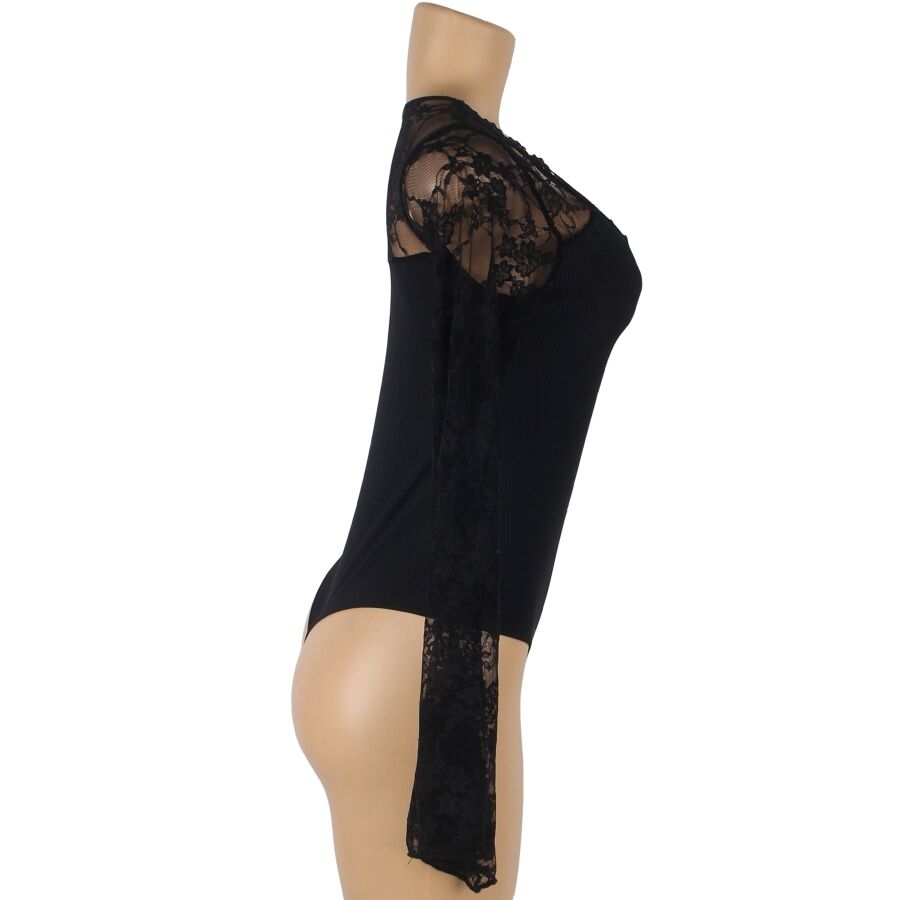 SUBBLIME - TEDDY FLORAL PATTERN LONG SLEEVE S/M SUBBLIME BODIES  NOCTURNA DESIRES