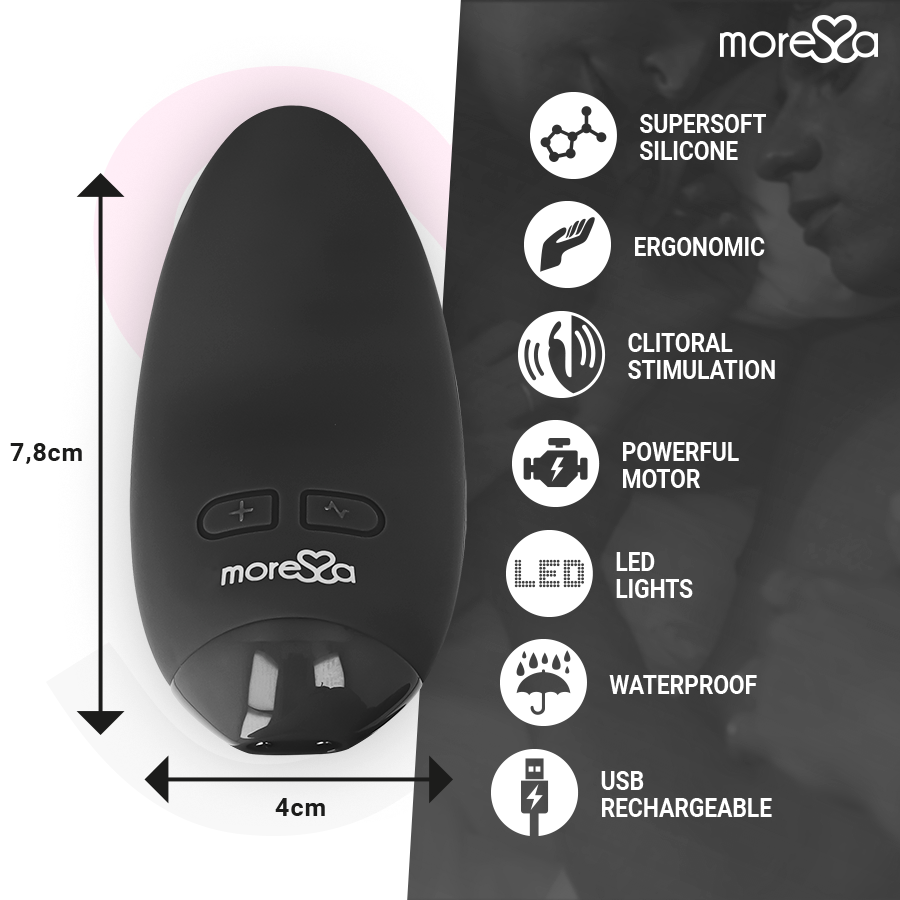 MORESSA - BLOSSOM BLACK VIBRATOR - NOCTURNA DESIRES