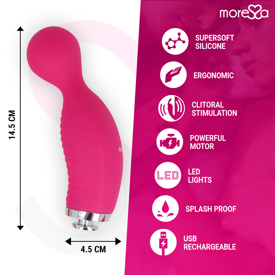 MORESSA - KIRK DUO SUCTION + MULTI-PERFORMANCE MASSAGER PREMIUM SILICONE RECHARGEABLE - NOCTURNA DESIRES