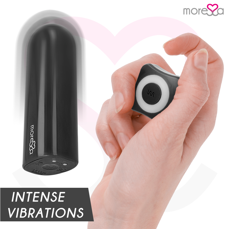 MORESSA - NIX VIBRATOR REMOTE CONTROL BLACK - NOCTURNA DESIRES