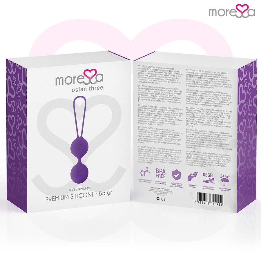 MORESSA - OSIAN THREE PREMIUM LILAC SILICONE - NOCTURNA DESIRES
