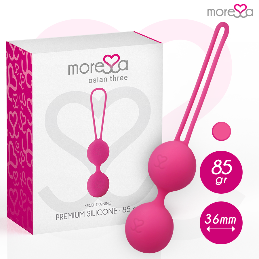 MORESSA - OSIAN THREE PREMIUM SILICONE PINK - NOCTURNA DESIRES