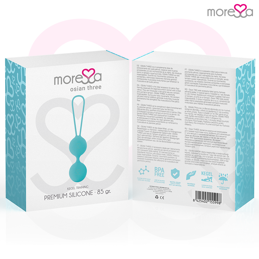 MORESSA - OSIAN THREE PREMIUM TURQUOISE SILICONE - NOCTURNA DESIRES