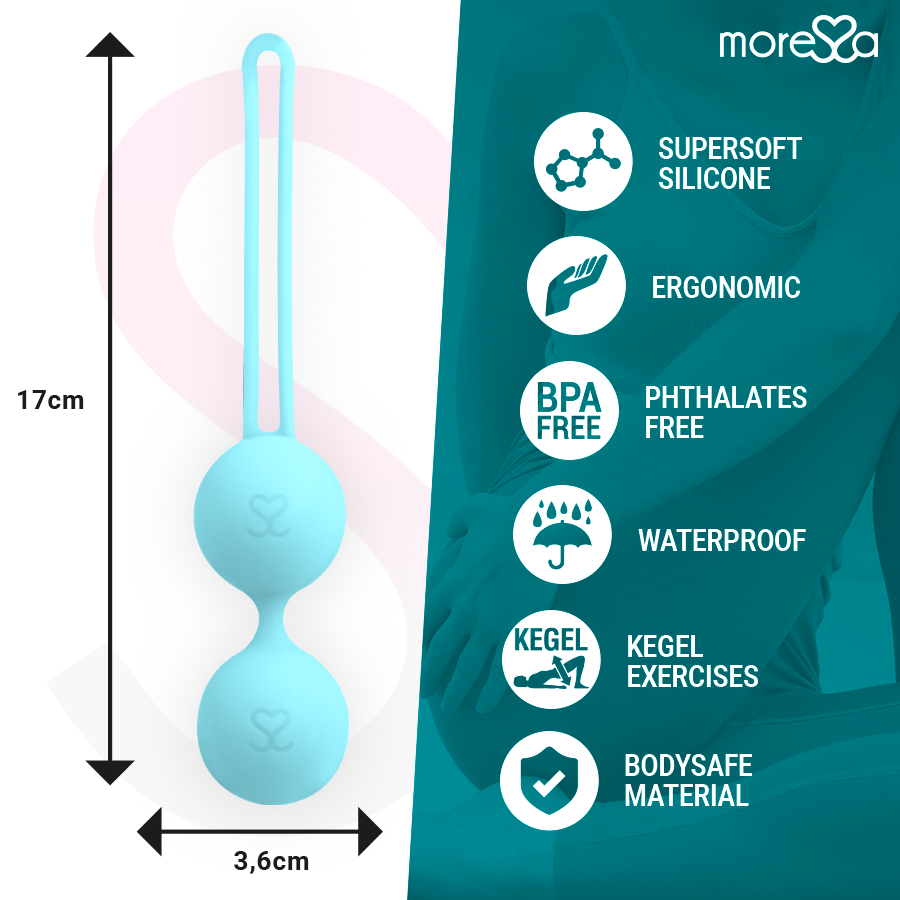 MORESSA - OSIAN THREE PREMIUM TURQUOISE SILICONE - NOCTURNA DESIRES