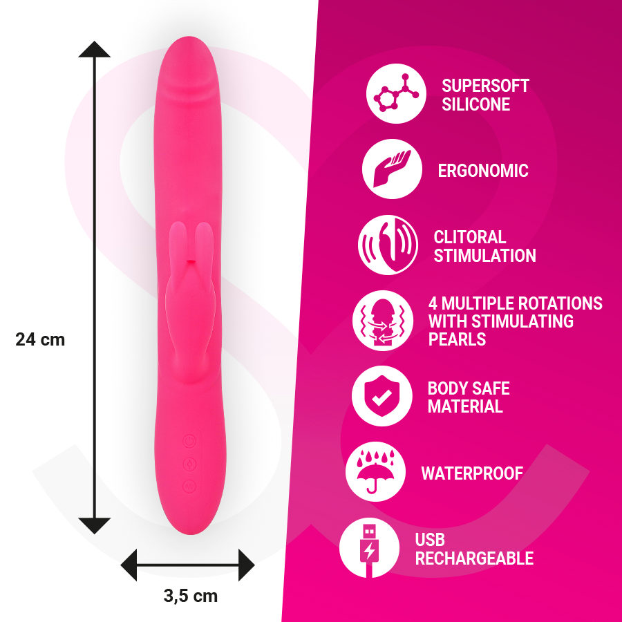 MORESSA - SOMER PREMIUM VIBRATOR WITH MULTIPLE ROTATION - NOCTURNA DESIRES