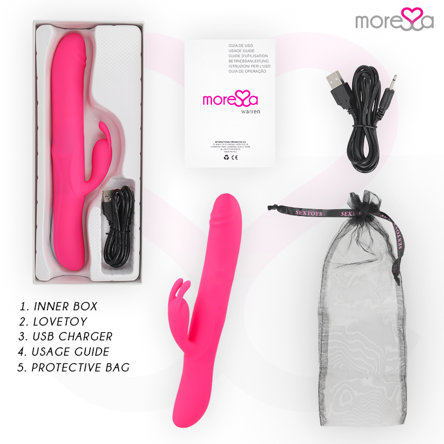 MORESSA - WARREN PREMIUM RECHARGEABLE SILICONE - NOCTURNA DESIRES