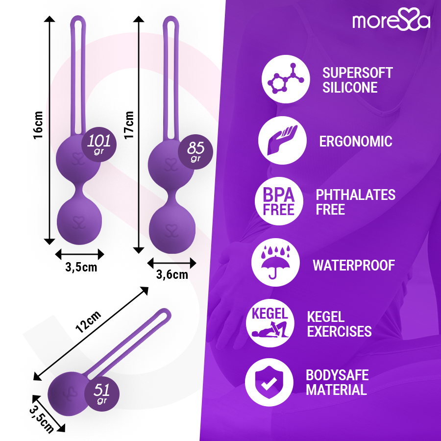 MORESSA - OSIAN SET PREMIUM LILAC SILICONE - NOCTURNA DESIRES