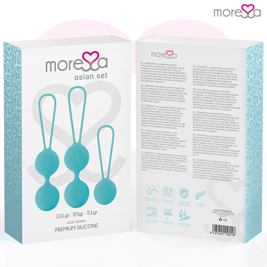 MORESSA - OSIAN SET PREMIUM TURQUOISE SILICONE - NOCTURNA DESIRES