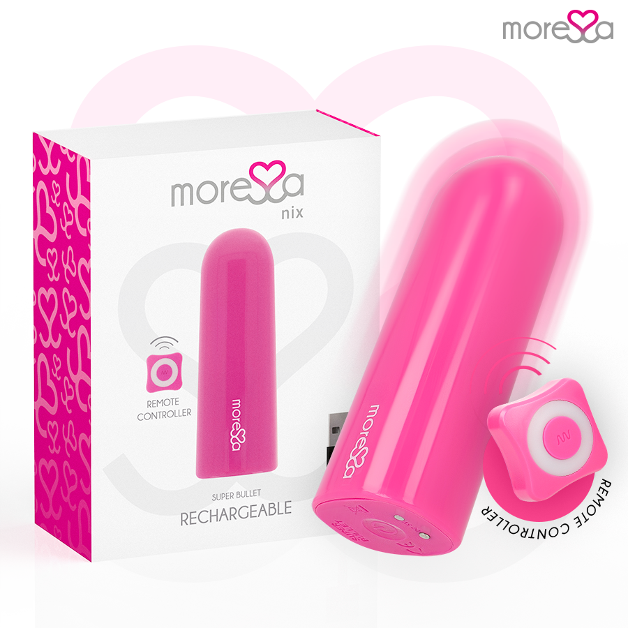 MORESSA - NIX VIBRATOR REMOTE CONTROL PINK - NOCTURNA DESIRES
