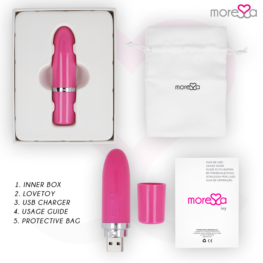 MORESSA - IVY VIBRATOR STIMULATOR TRAVEL PINK - NOCTURNA DESIRES