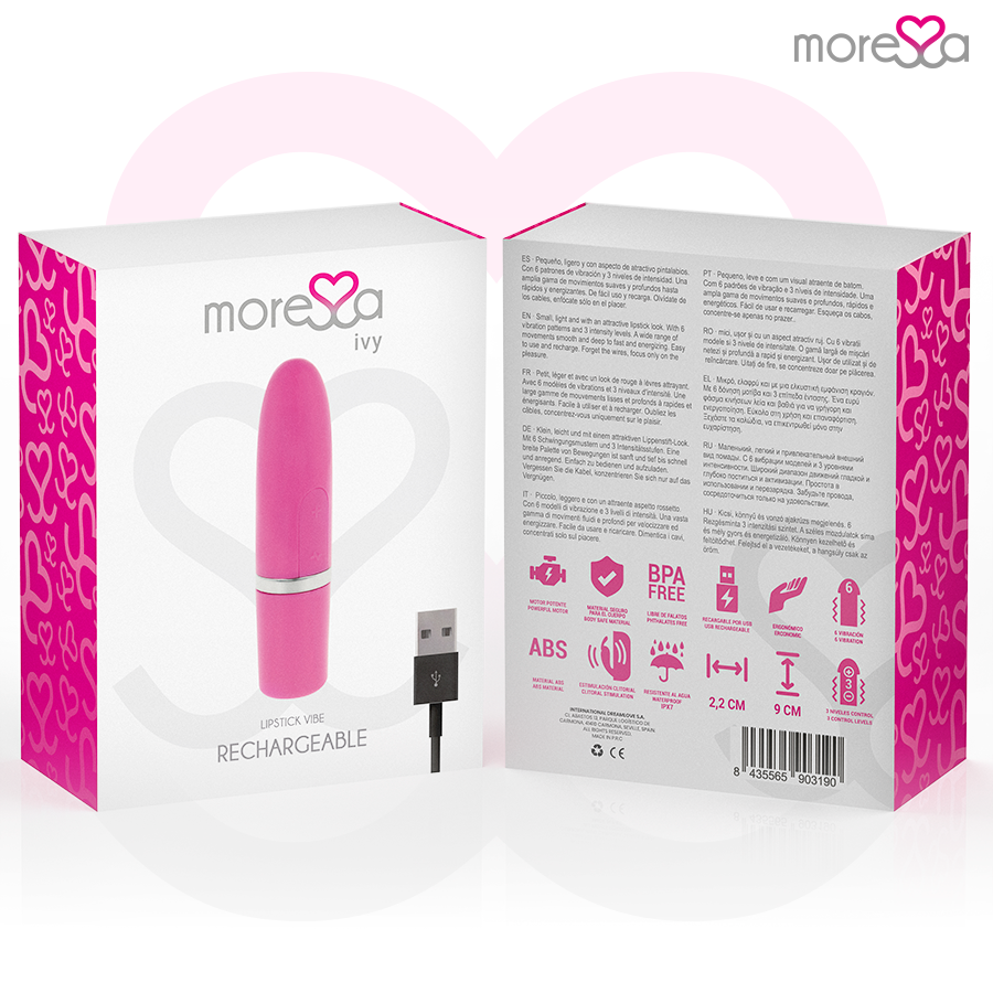 MORESSA - IVY VIBRATOR STIMULATOR TRAVEL PINK - NOCTURNA DESIRES
