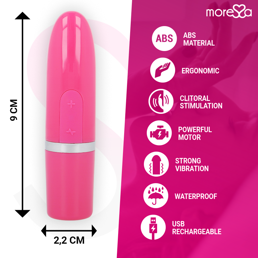 MORESSA - IVY VIBRATOR STIMULATOR TRAVEL PINK - NOCTURNA DESIRES