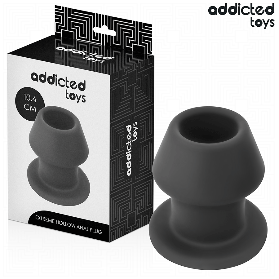 ADDICTED TOYS - EXTREME HOLLOW ANAL PLUG SILICONE SIZE L 10.4 CM - NOCTURNA DESIRES
