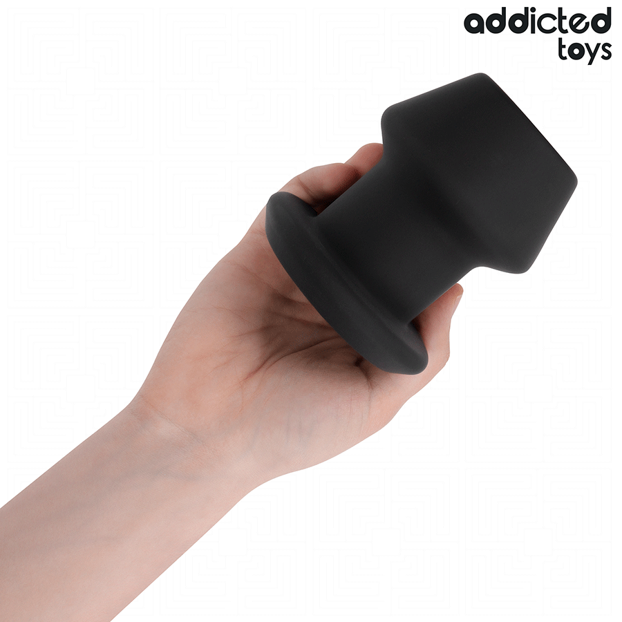 ADDICTED TOYS - EXTREME HOLLOW ANAL PLUG SILICONE SIZE L 10.4 CM - NOCTURNA DESIRES
