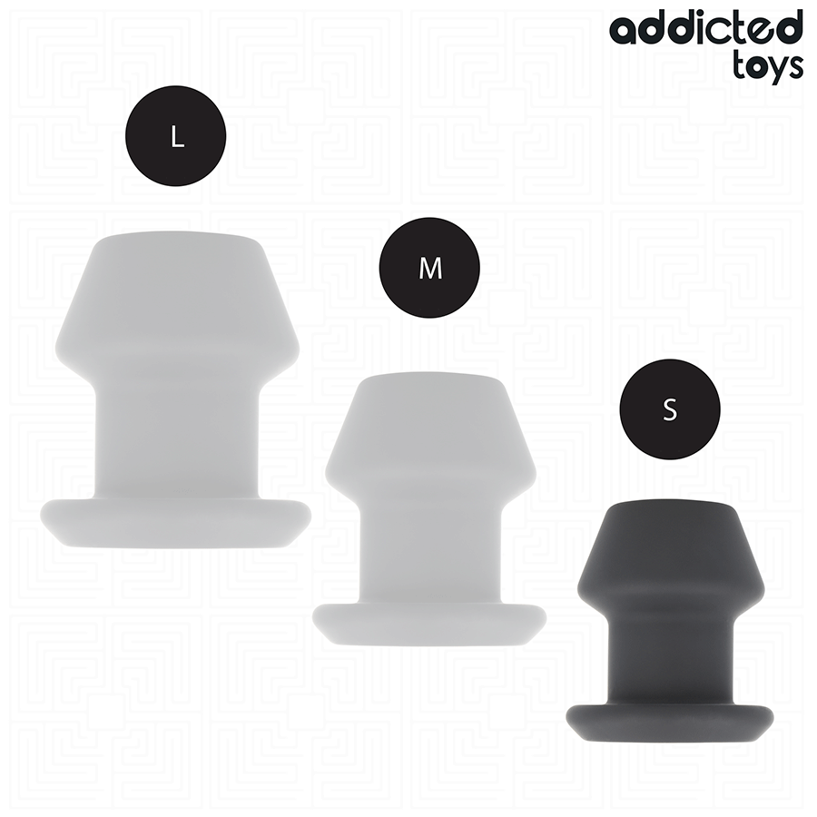 ADDICTED TOYS - EXTREME HOLLOW ANAL PLUG SILICONE SIZE S 7.5 CM - NOCTURNA DESIRES