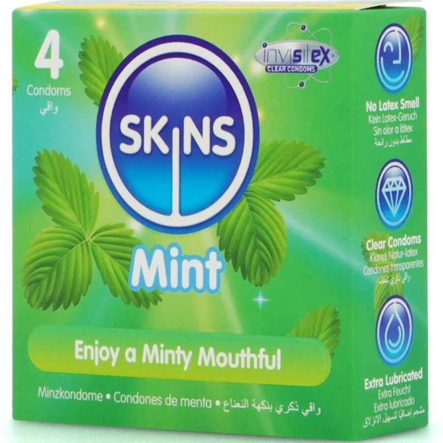 SKINS - MINT PREMIUM CONDOMS PACK 4 - NOCTURNA DESIRES