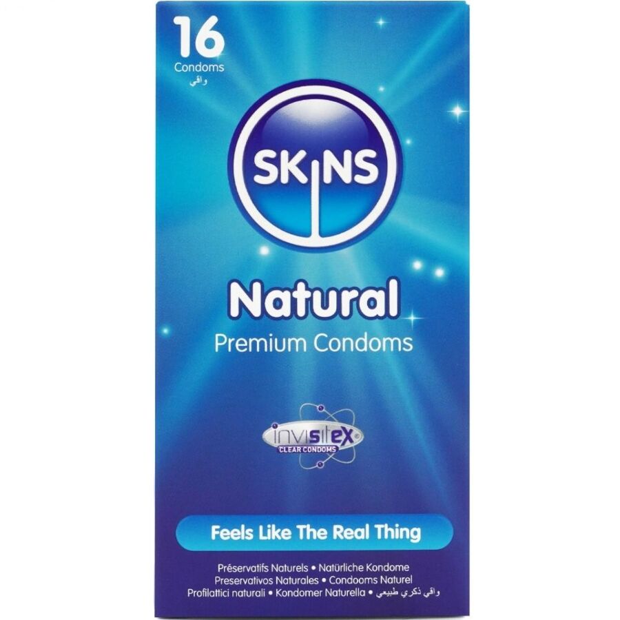 SKINS - NATURAL PREMIUM CONDOMS PACK 16 - NOCTURNA DESIRES