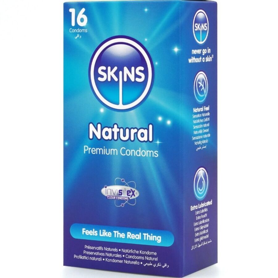 SKINS - NATURAL PREMIUM CONDOMS PACK 16 - NOCTURNA DESIRES