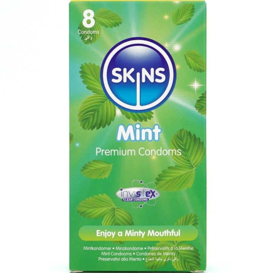 SKINS - MINT PREMIUM CONDOMS PACK 8 - NOCTURNA DESIRES