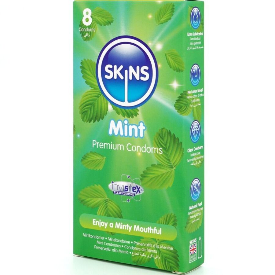 SKINS - MINT PREMIUM CONDOMS PACK 8 - NOCTURNA DESIRES