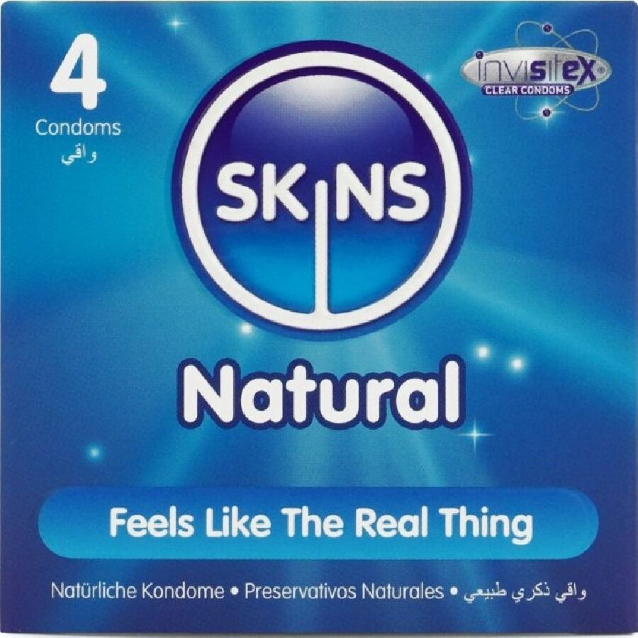SKINS - NATURAL PREMIUM CONDOMS PACK 4 - NOCTURNA DESIRES