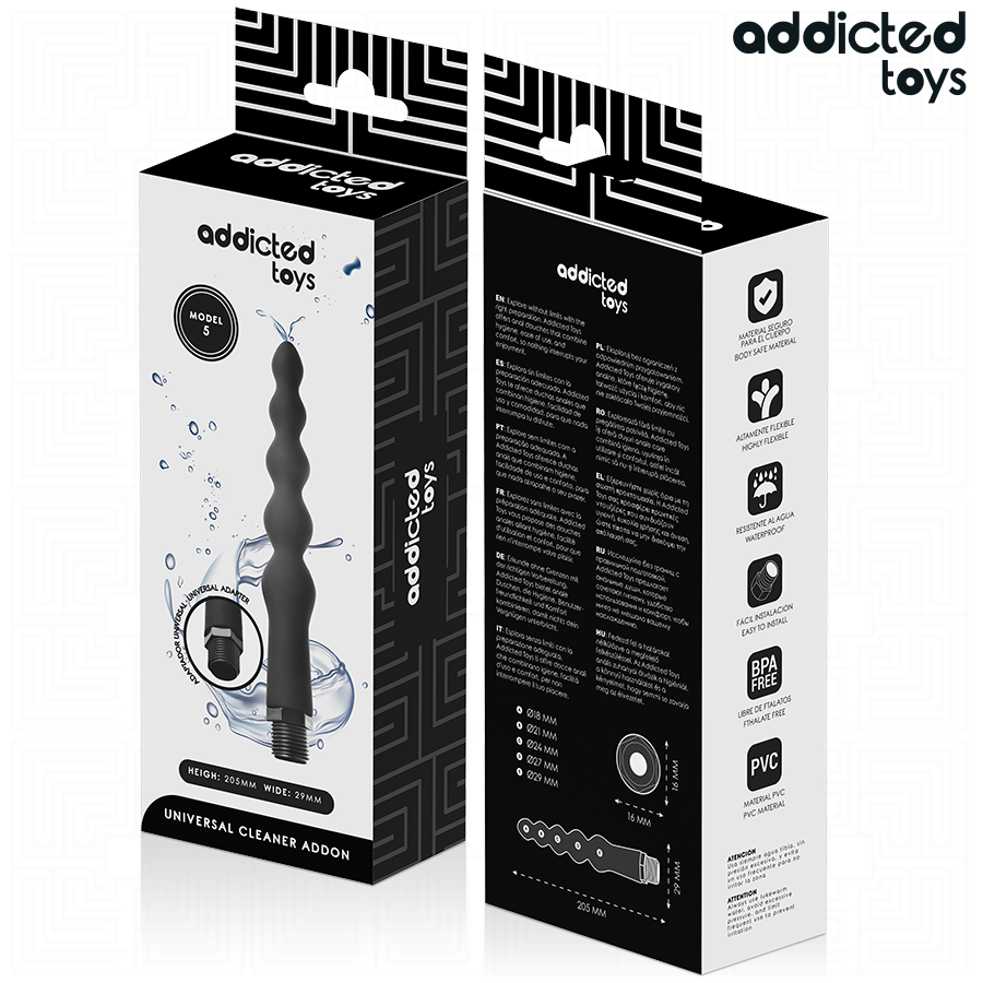 ADDICTED TOYS - ANAL CLEANER WITH UNIVERSAL ADAPTER MODEL 5 - NOCTURNA DESIRES