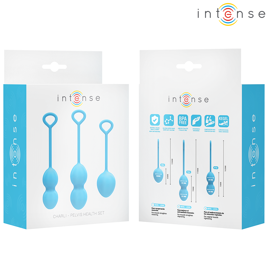 INTENSE - CHARLI KEGEL BALL KIT OCEAN BLUE - NOCTURNA DESIRES