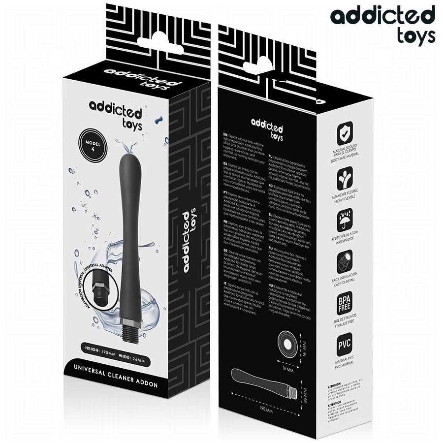 ADDICTED TOYS - ANAL CLEANER WITH UNIVERSAL ADAPTER MODEL 4 - NOCTURNA DESIRES