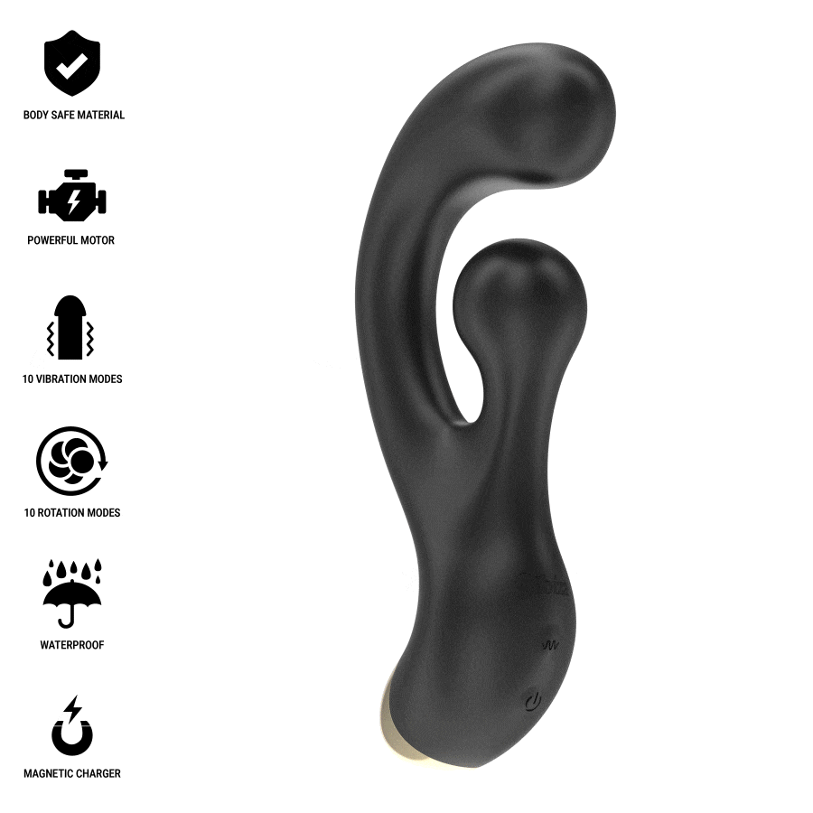IBIZA - VIBRATING & ROTATING STIMULATOR - NOCTURNA DESIRES