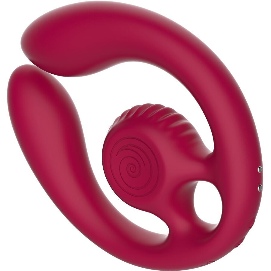 SNAIL VIBE - GIZI DUO COUPLES STIMULATOR REMOTE CONTROL BURGUNDY - NOCTURNA DESIRES