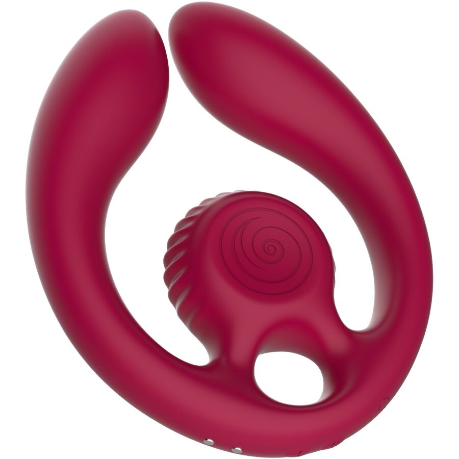 SNAIL VIBE - GIZI DUO COUPLES STIMULATOR REMOTE CONTROL BURGUNDY - NOCTURNA DESIRES