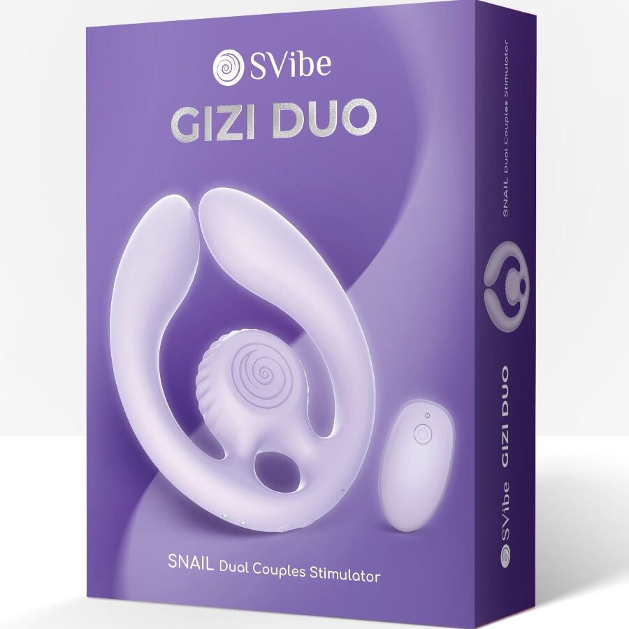 SNAIL VIBE - GIZI DUO COUPLES STIMULATOR REMOTE CONTROL LILAC - NOCTURNA DESIRES