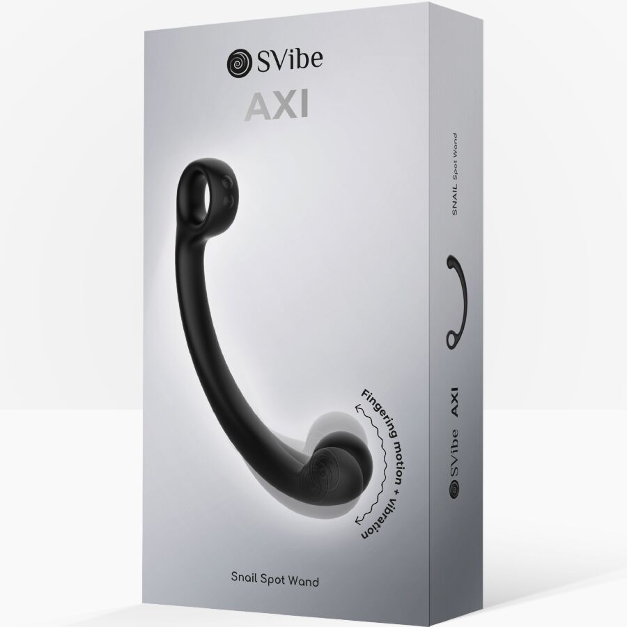 SNAIL VIBE - AXI VIBRATING MASSAGE WAND BLACK - NOCTURNA DESIRES
