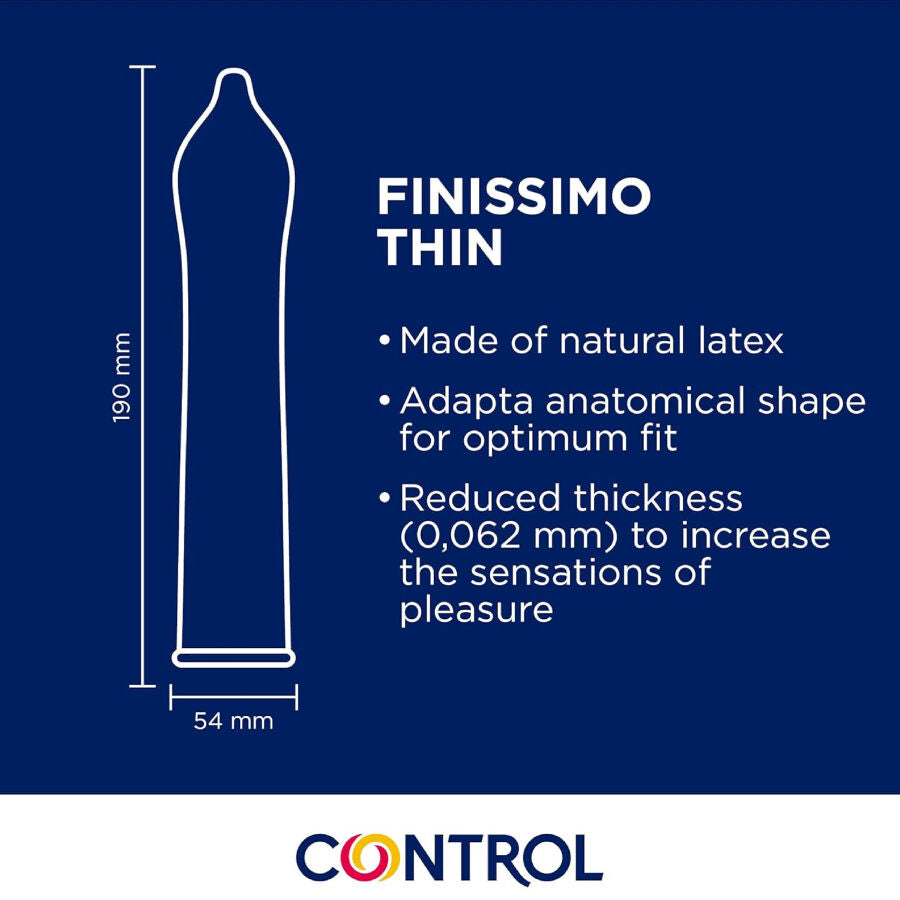 CONTROL - FINISSIMO SENSO CONDOMS 144 UNITS CONTROL CONDOMS  NOCTURNA DESIRES