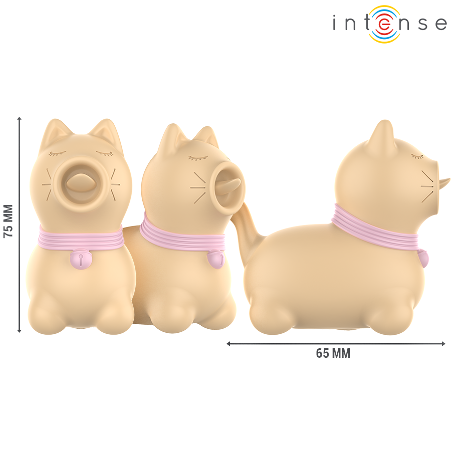 INTENSE - TOULOUSE STIMULATOR WITH 360º ROTATING TONGUE YELLOW - NOCTURNA DESIRES
