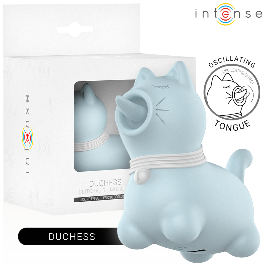 INTENSE - DUCHESS STIMULATOR WITH ROTATING TONGUE 360º BLUE - NOCTURNA DESIRES