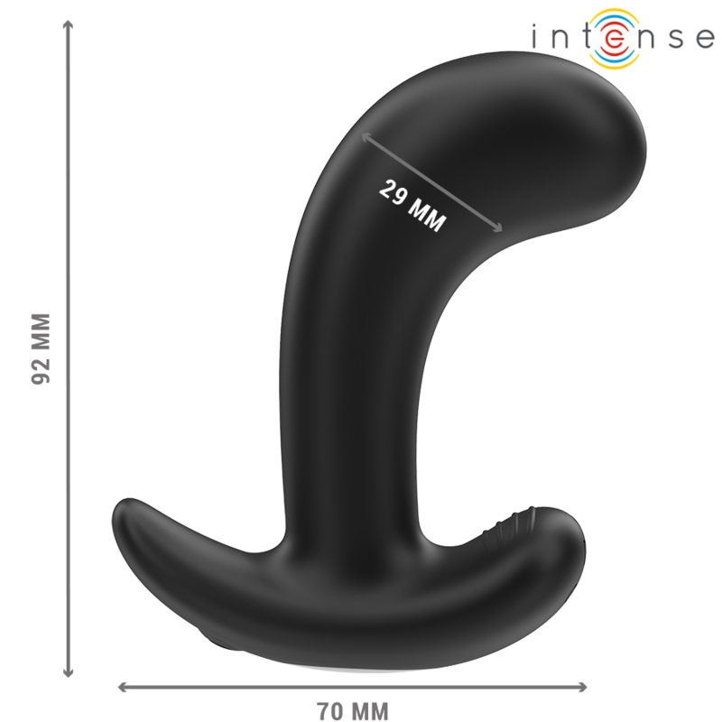 INTENSE - CHANDLER ANAL PLUG 10 VIBRATIONS BLACK REMOTE CONTROL - NOCTURNA DESIRES