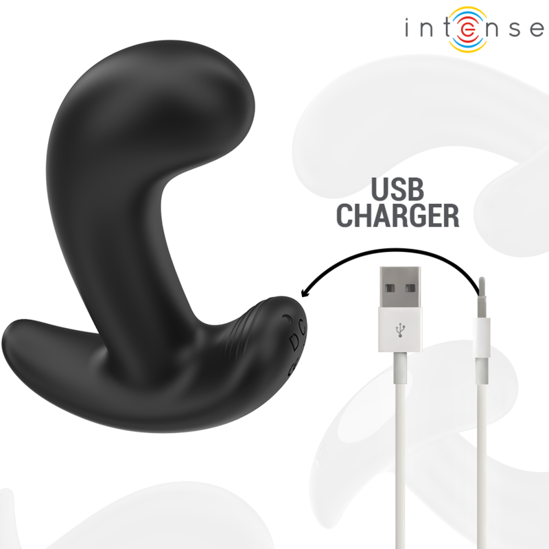 INTENSE - CHANDLER ANAL PLUG 10 VIBRATIONS BLACK REMOTE CONTROL - NOCTURNA DESIRES
